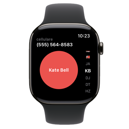 RedContact on Apple Watch